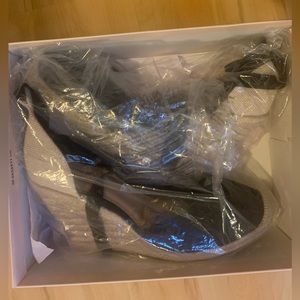 JUSTFAB Jenala Black Wedges Size 12